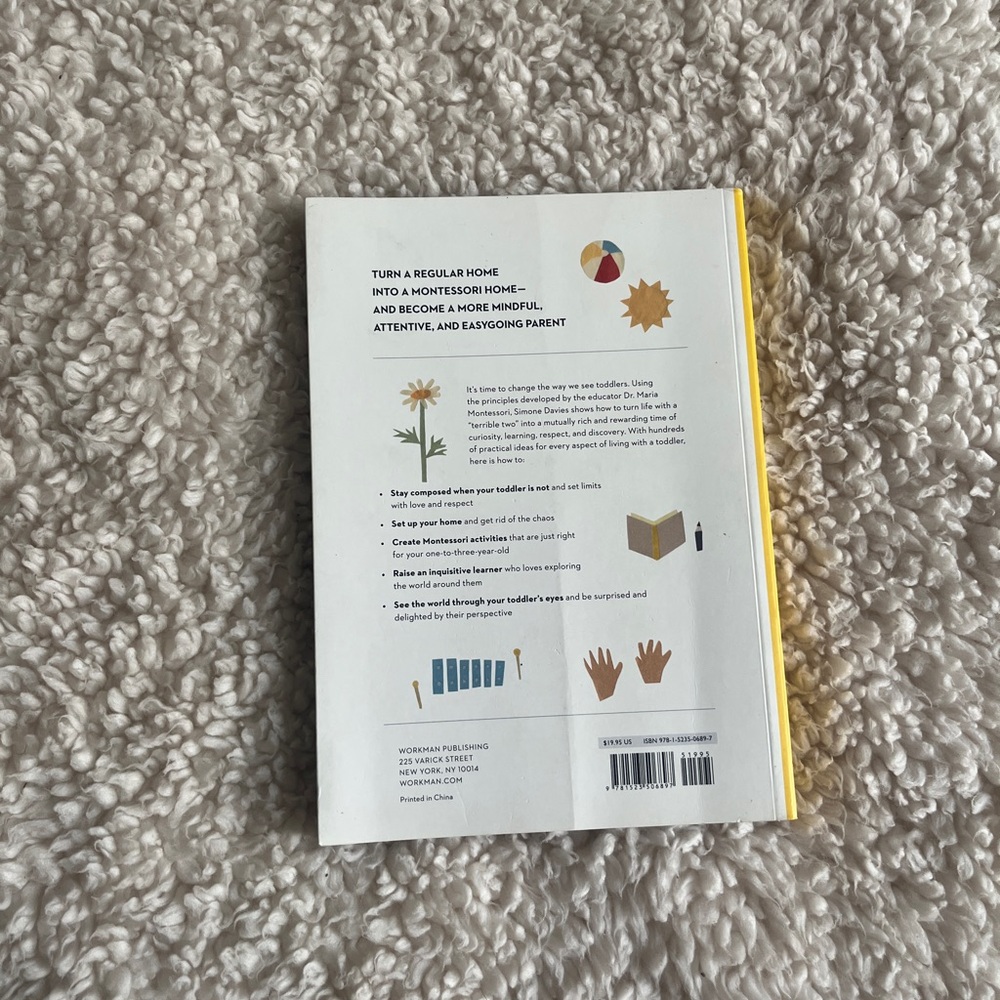 The Montessori Toddler Book - Picture 4 of 4